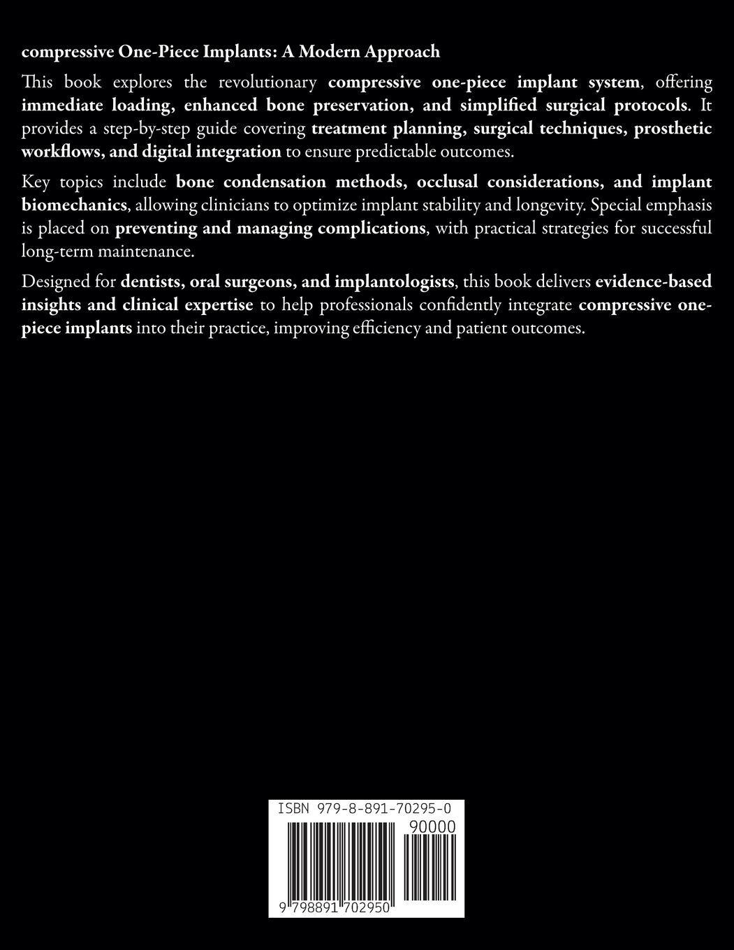 Rückseite: 9798891702950 | Art of simplicity in one piece implant | Ahmed Ayoub | Taschenbuch