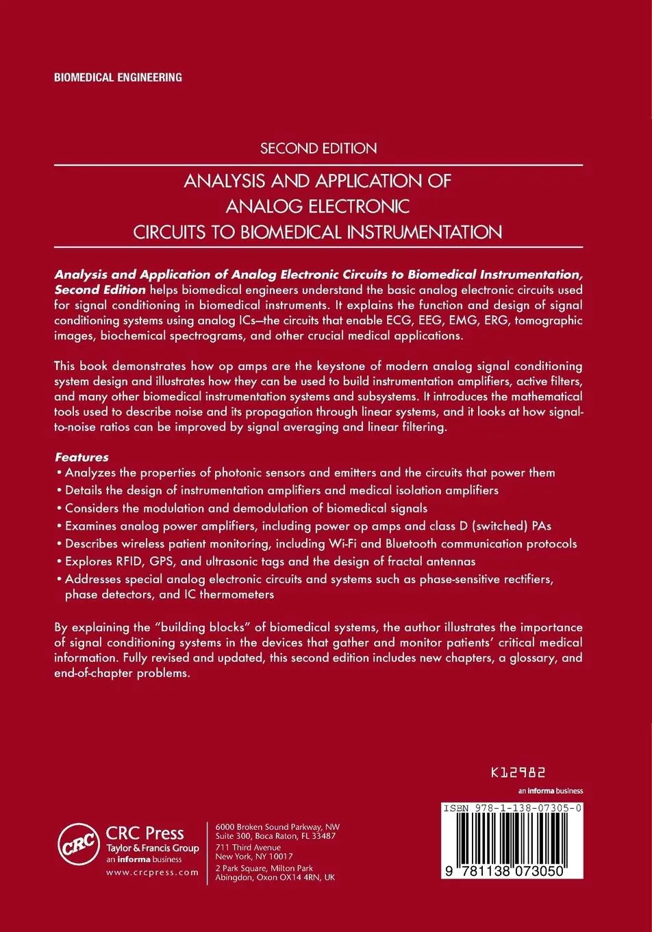 Rückseite: 9781138073050 | Analysis and Application of Analog Electronic Circuits to...