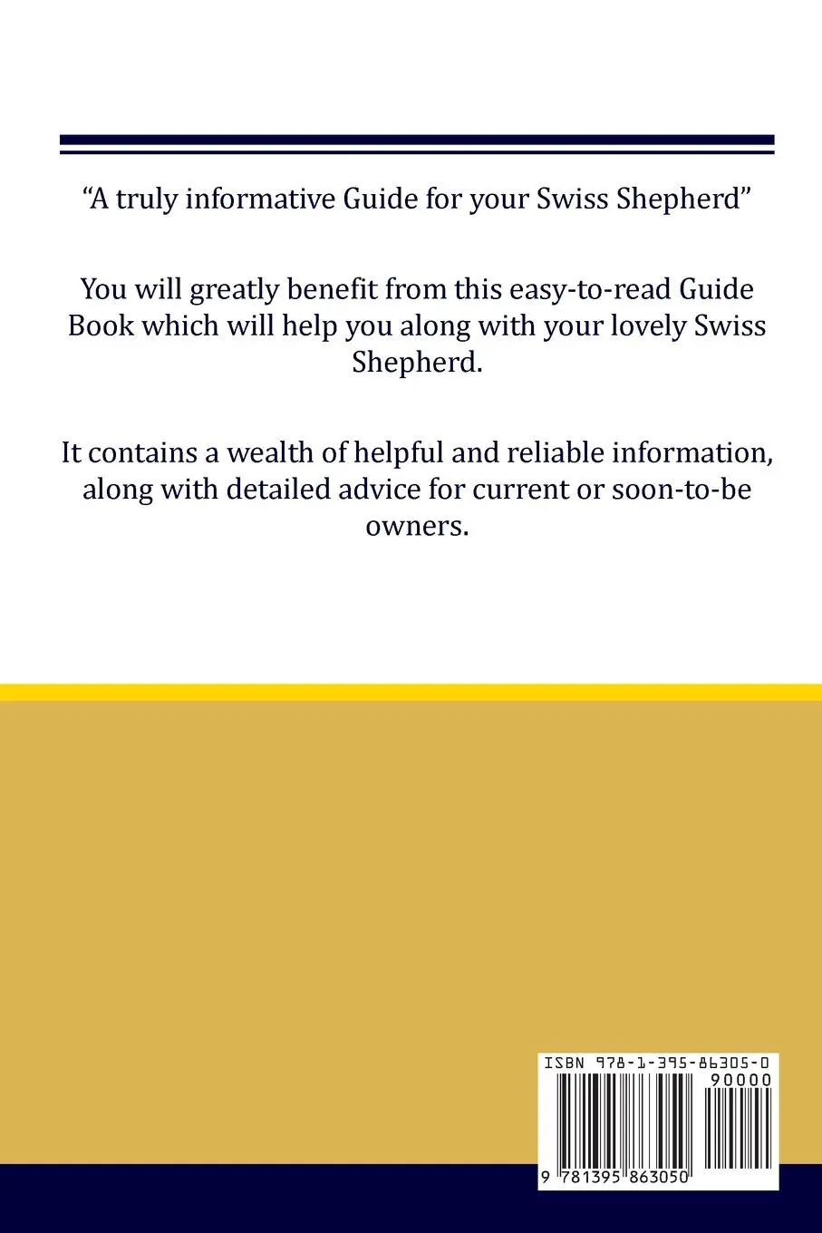 Rückseite: 9781395863050 | Swiss Shepherd (Berger Blanc Suisse) Guide Swiss Shepherd Guide...