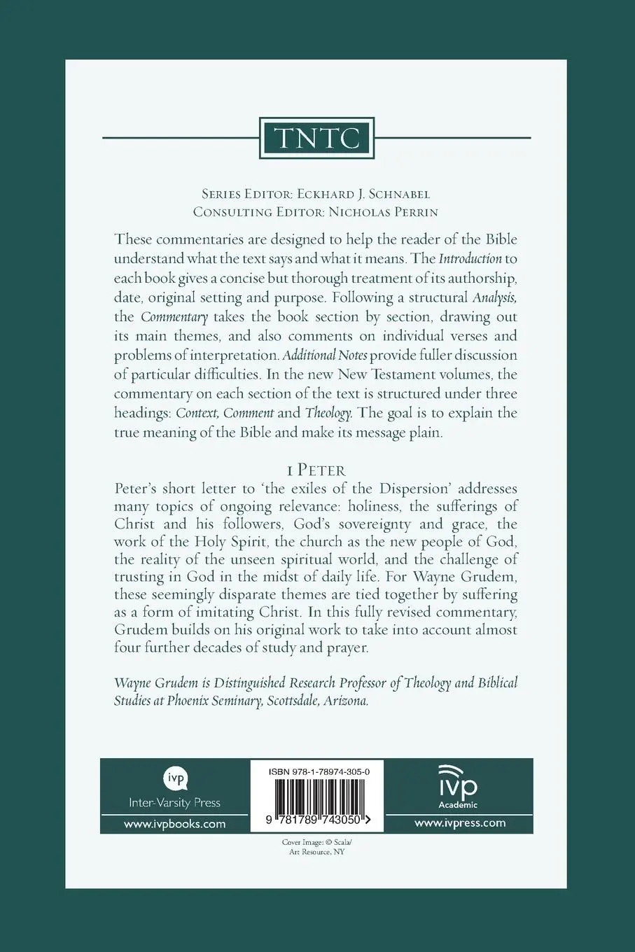 Rückseite: 9781789743050 | 1 Peter (revised edition) | An Introduction And Commentary | Grudem