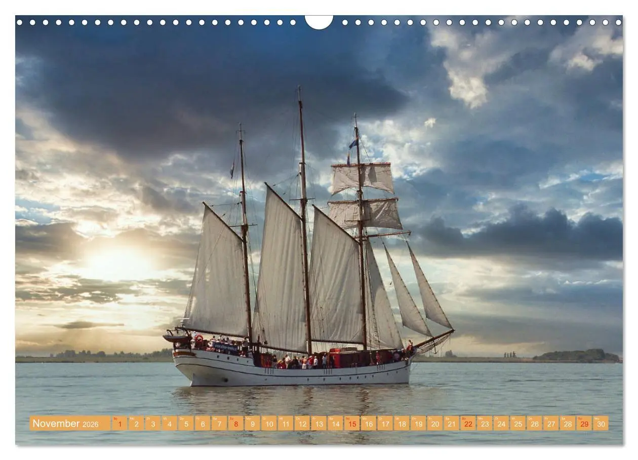 Bild: 9783457723050 | Segeln im Sonnenuntergang (Wandkalender 2026 DIN A3 quer), CALVENDO...
