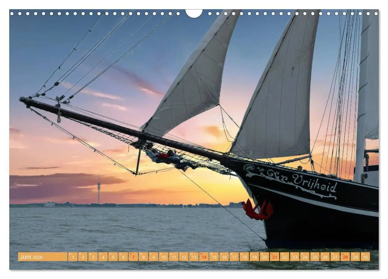 Bild: 9783457723050 | Segeln im Sonnenuntergang (Wandkalender 2026 DIN A3 quer), CALVENDO...
