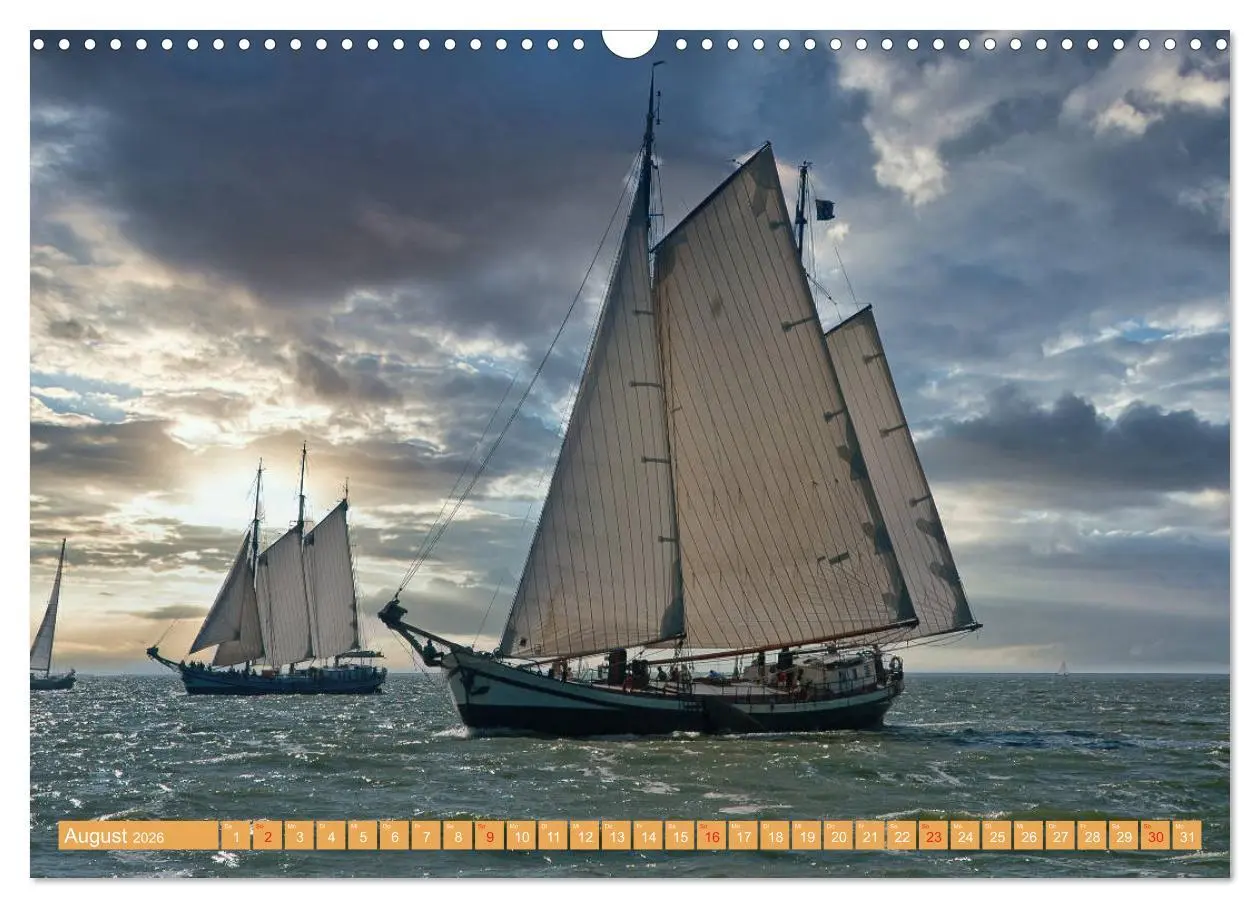 Bild: 9783457723050 | Segeln im Sonnenuntergang (Wandkalender 2026 DIN A3 quer), CALVENDO...