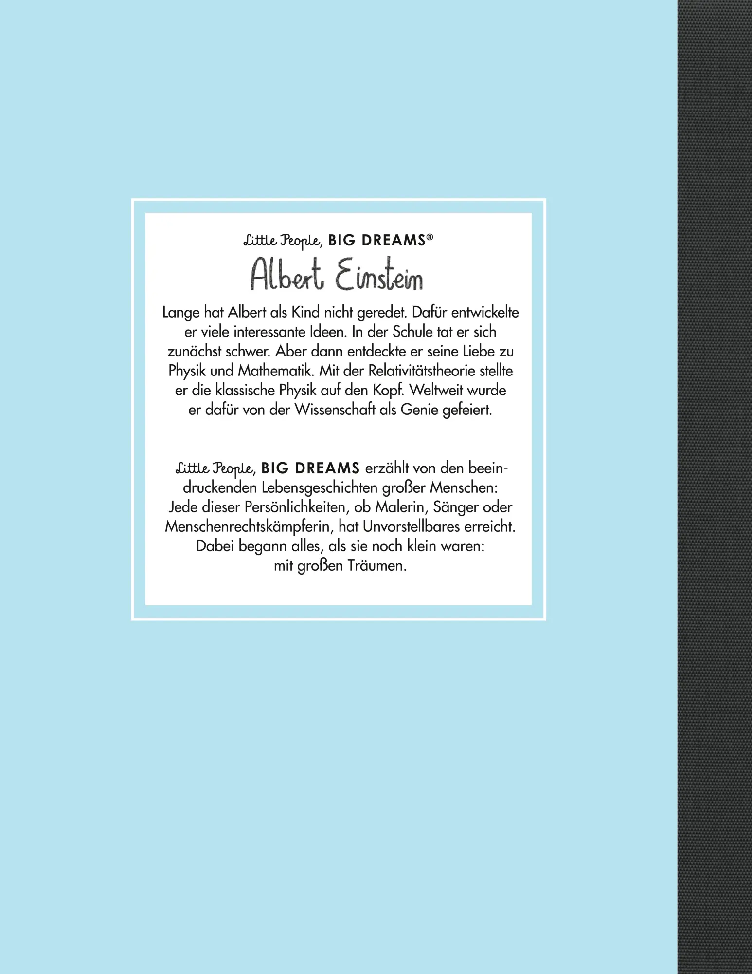Rückseite: 9783458643050 | Albert Einstein | María Isabel Sánchez Vegara | Buch | 32 S. | Deutsch