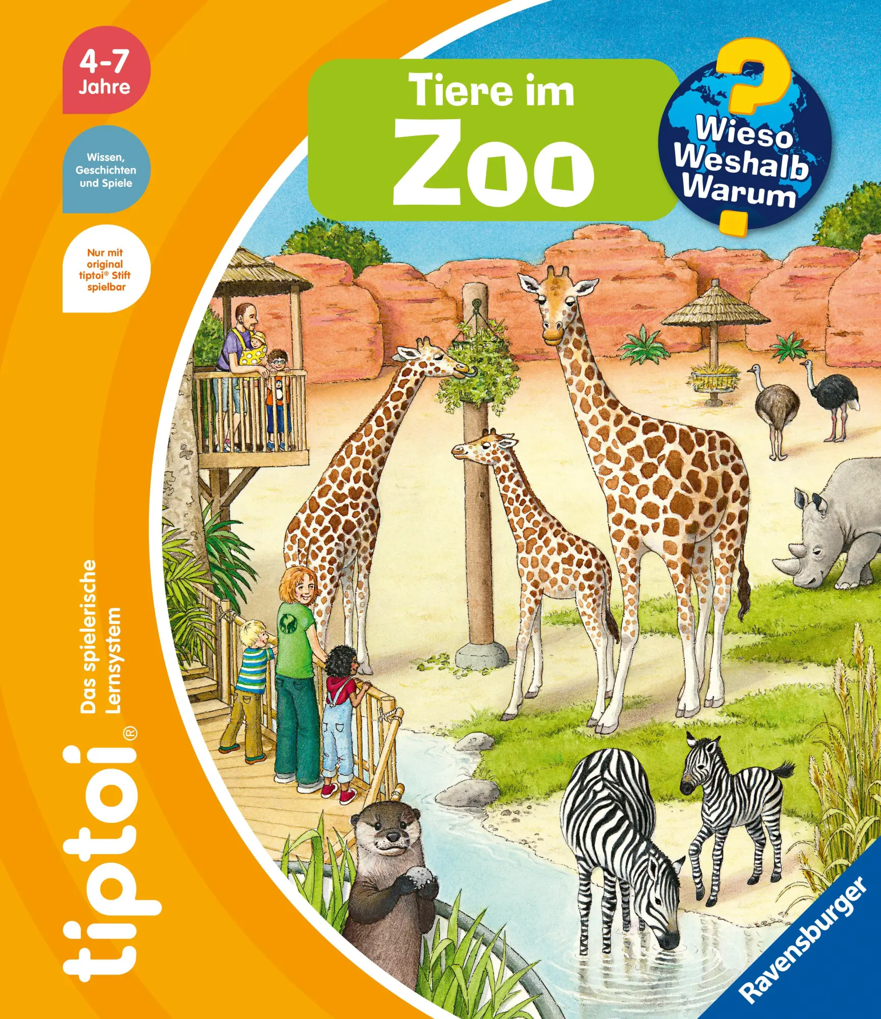 Cover: 9783473493050 | tiptoi® Wieso? Weshalb? Warum? - Tiere im Zoo | Inka Friese | Buch