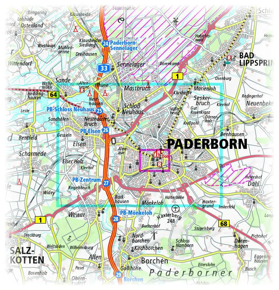 Bild: 9783961323050 | Paderborn 1 : 14 000 | (Land-)Karte | Stadtplan (PUBLICPRESS) | 2018