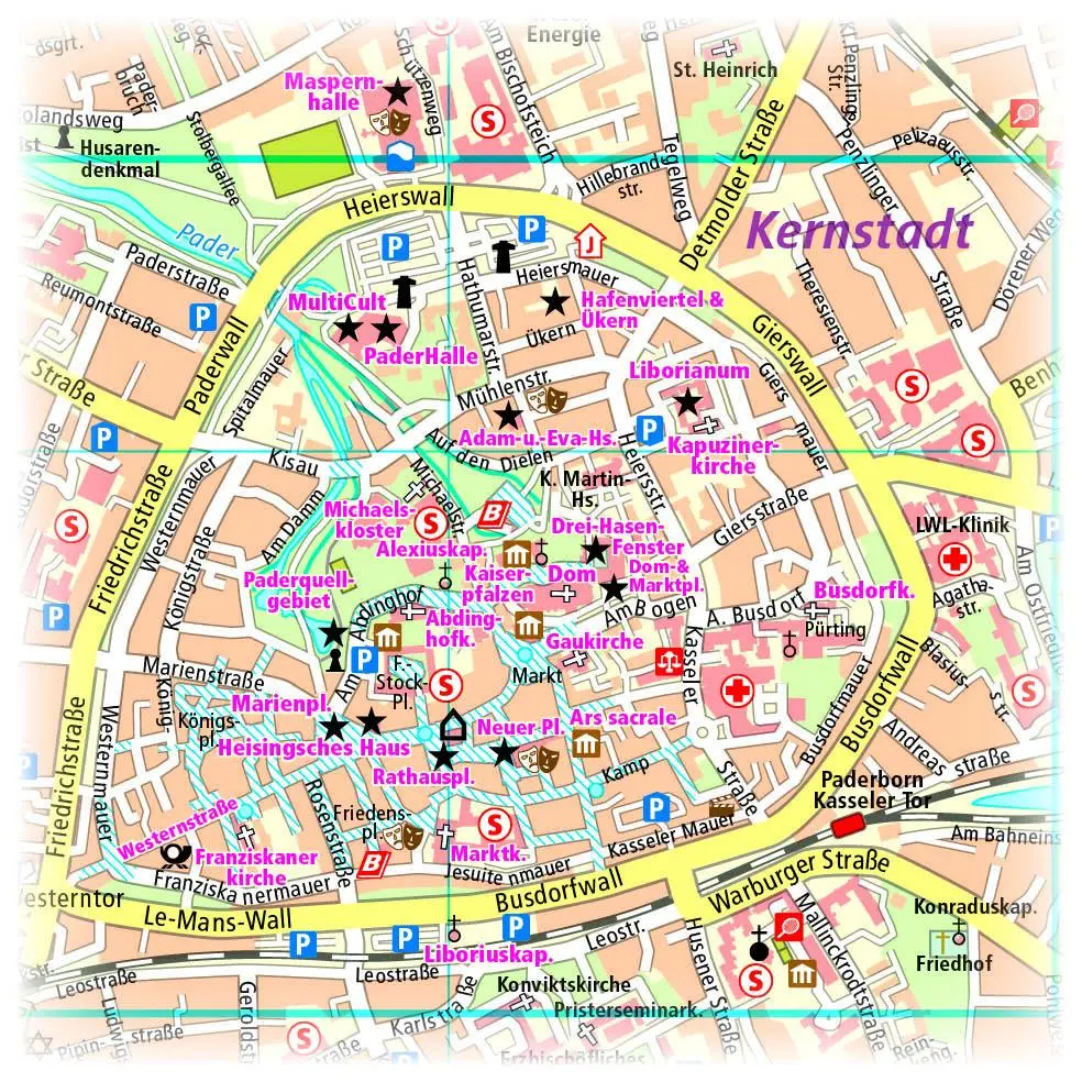 Bild: 9783961323050 | Paderborn 1 : 14 000 | (Land-)Karte | Stadtplan (PUBLICPRESS) | 2018