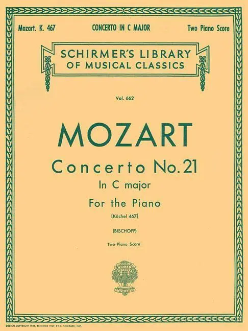 Cover: 9780793553150 | Concerto No. 21 in C, K.467 | E. Bischoff | Taschenbuch | Buch | 1986