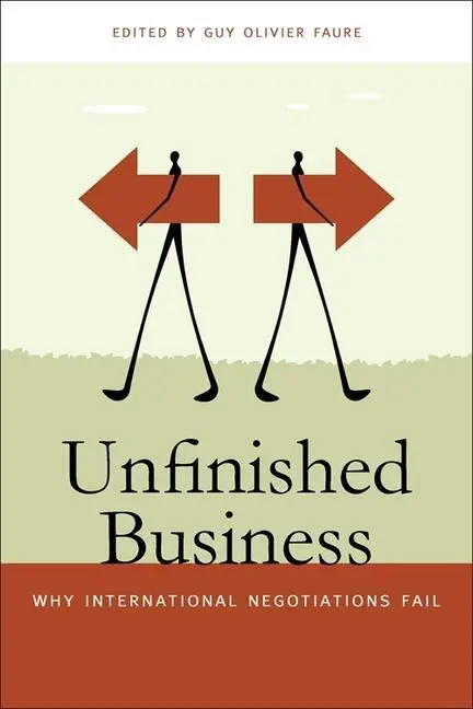 Cover: 9780820343150 | Unfinished Business | Why International Negotiations Fail | Faure
