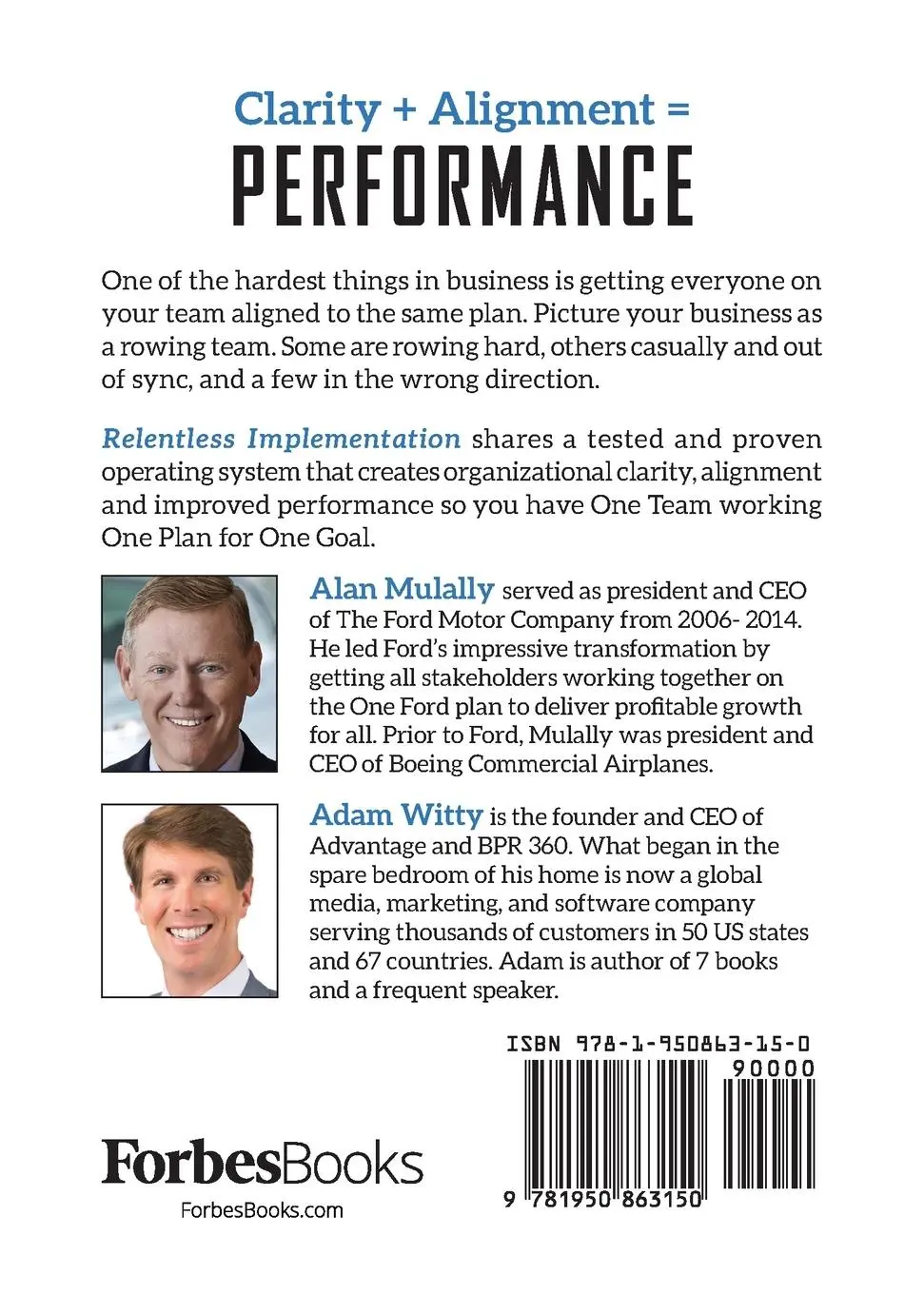 Rückseite: 9781950863150 | Relentless Implementation | Adam Witty (u. a.) | Taschenbuch | 2021