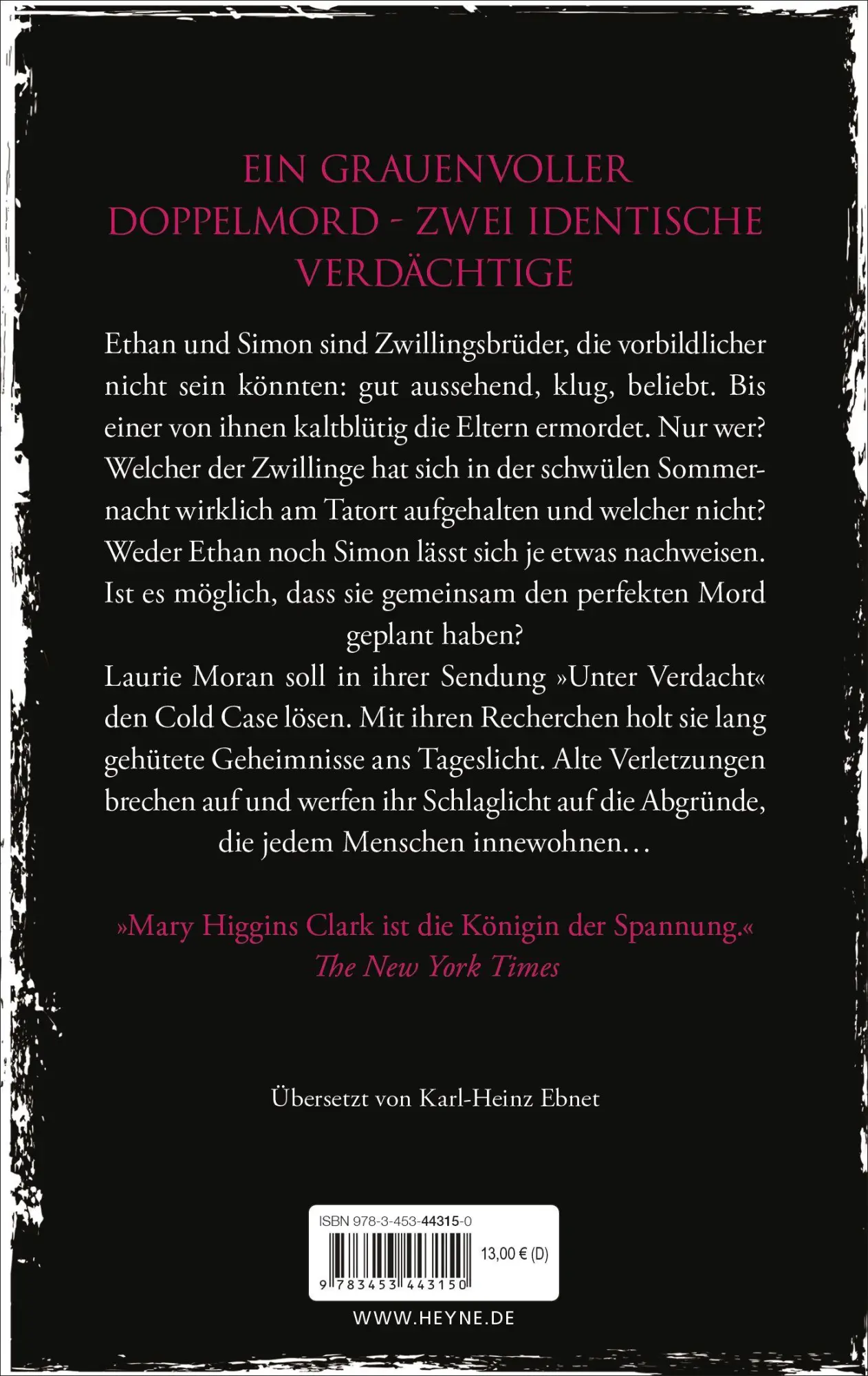 Bild: 9783453443150 | Dein ist die Schuld | Thriller | Mary Higgins Clark (u. a.) | Buch