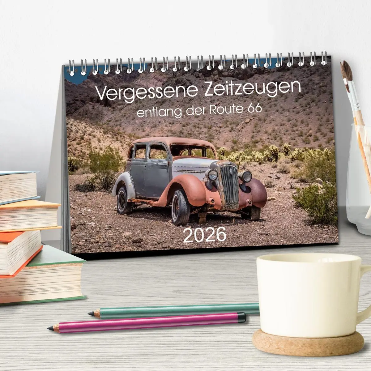 Bild: 9783516033250 | Vergessene Zeitzeugen entlang der Route 66 (Tischkalender 2026 DIN...