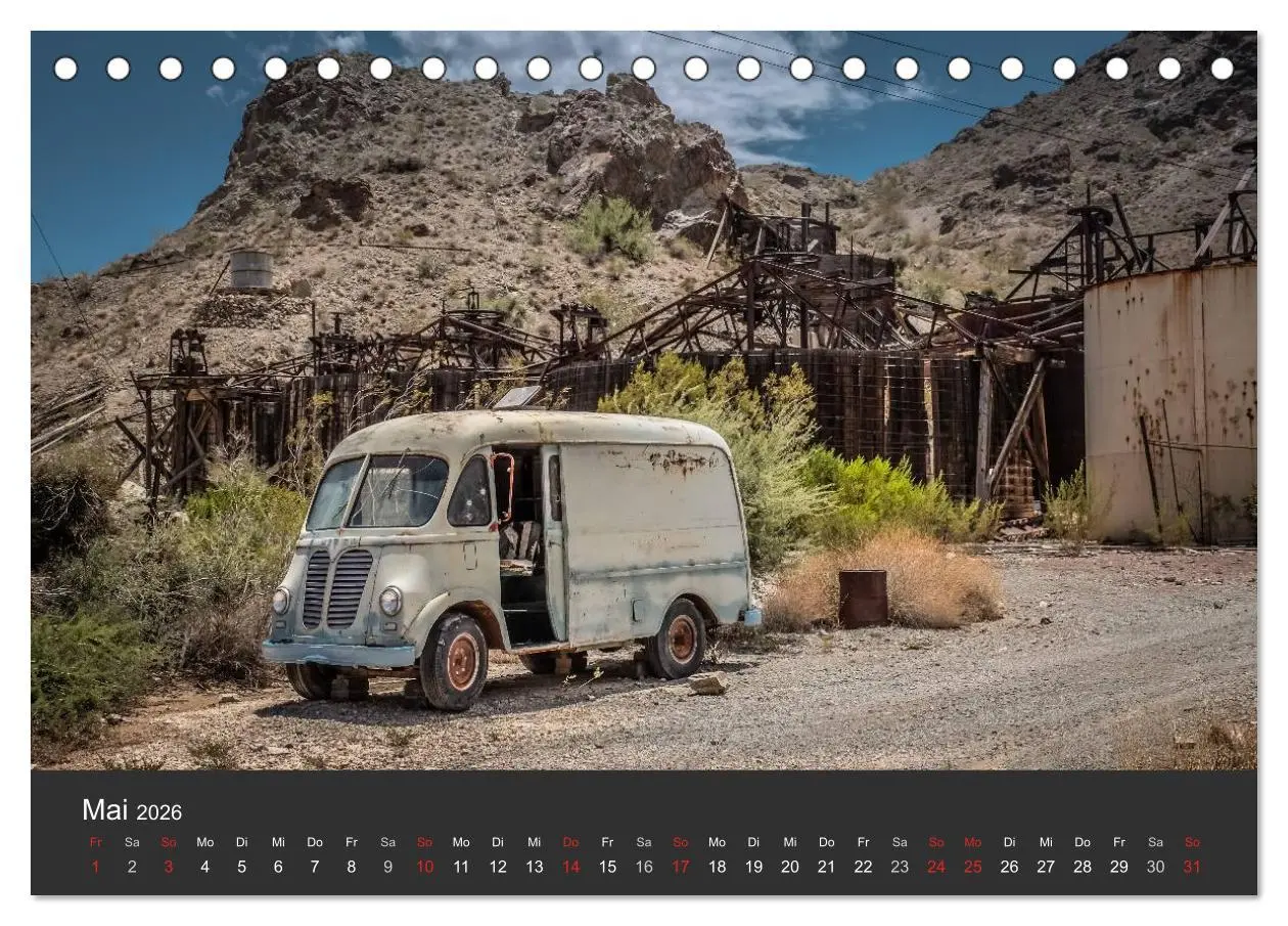 Bild: 9783516033250 | Vergessene Zeitzeugen entlang der Route 66 (Tischkalender 2026 DIN...