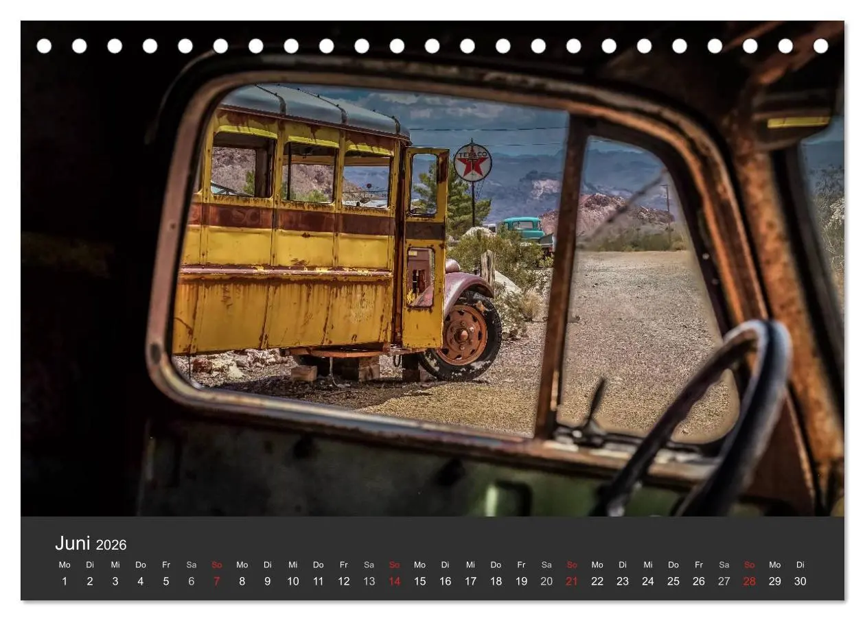 Bild: 9783516033250 | Vergessene Zeitzeugen entlang der Route 66 (Tischkalender 2026 DIN...