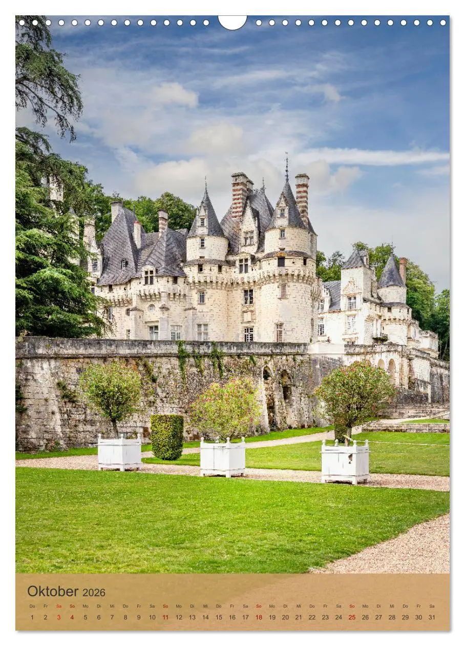 Bild: 9783516273250 | Die Schlösser im Loiretal (Wandkalender 2026 DIN A3 hoch), CALVENDO...