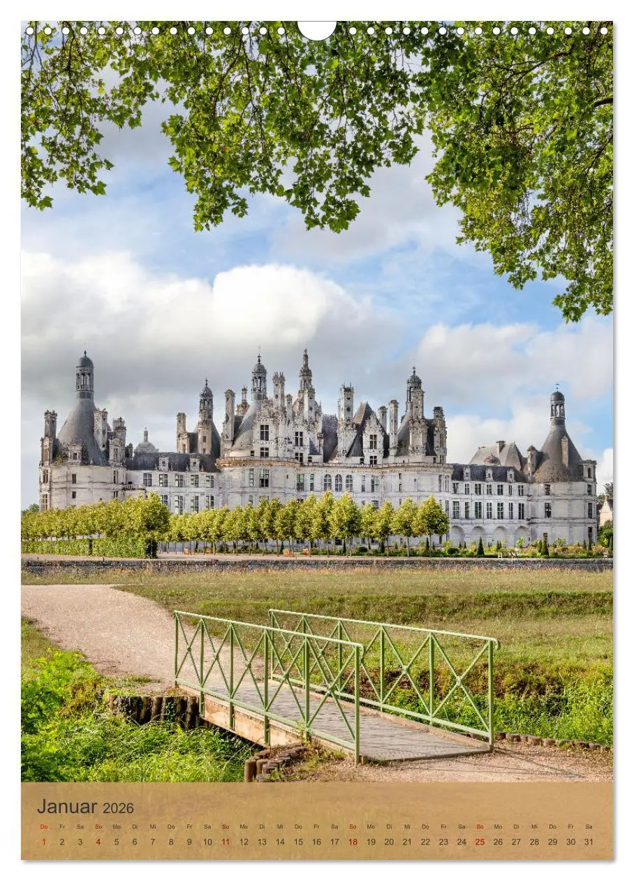 Bild: 9783516273250 | Die Schlösser im Loiretal (Wandkalender 2026 DIN A3 hoch), CALVENDO...