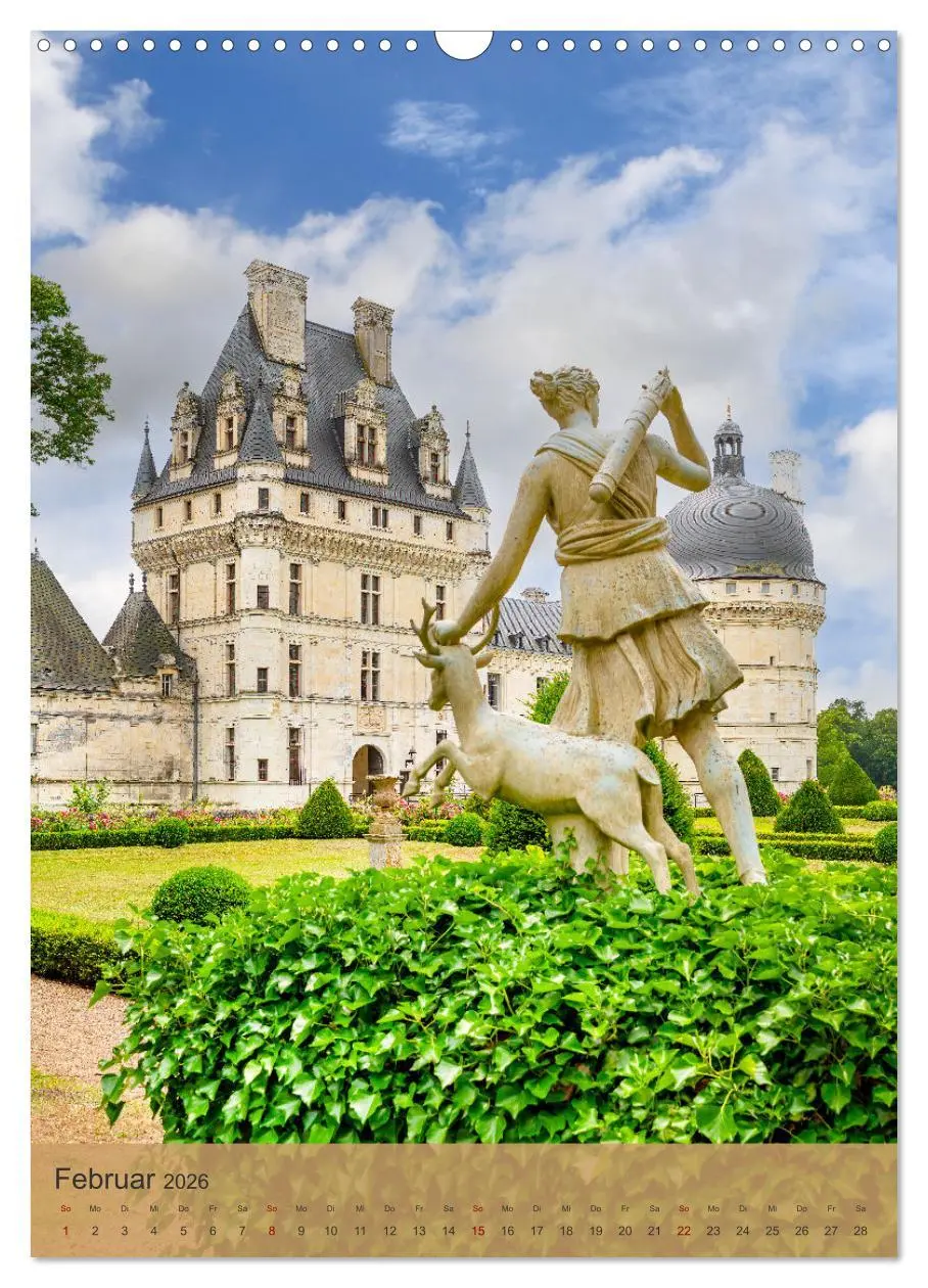 Bild: 9783516273250 | Die Schlösser im Loiretal (Wandkalender 2026 DIN A3 hoch), CALVENDO...