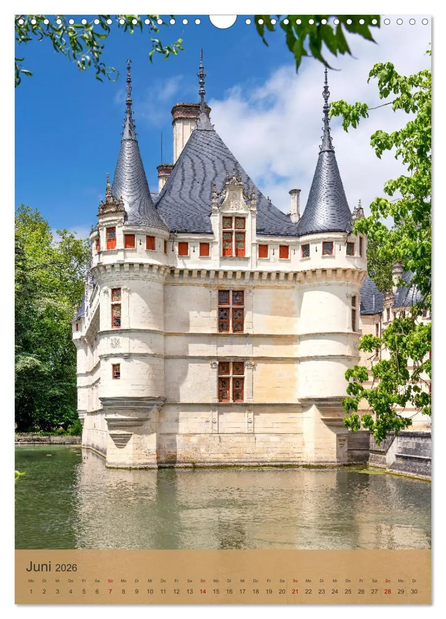 Bild: 9783516273250 | Die Schlösser im Loiretal (Wandkalender 2026 DIN A3 hoch), CALVENDO...
