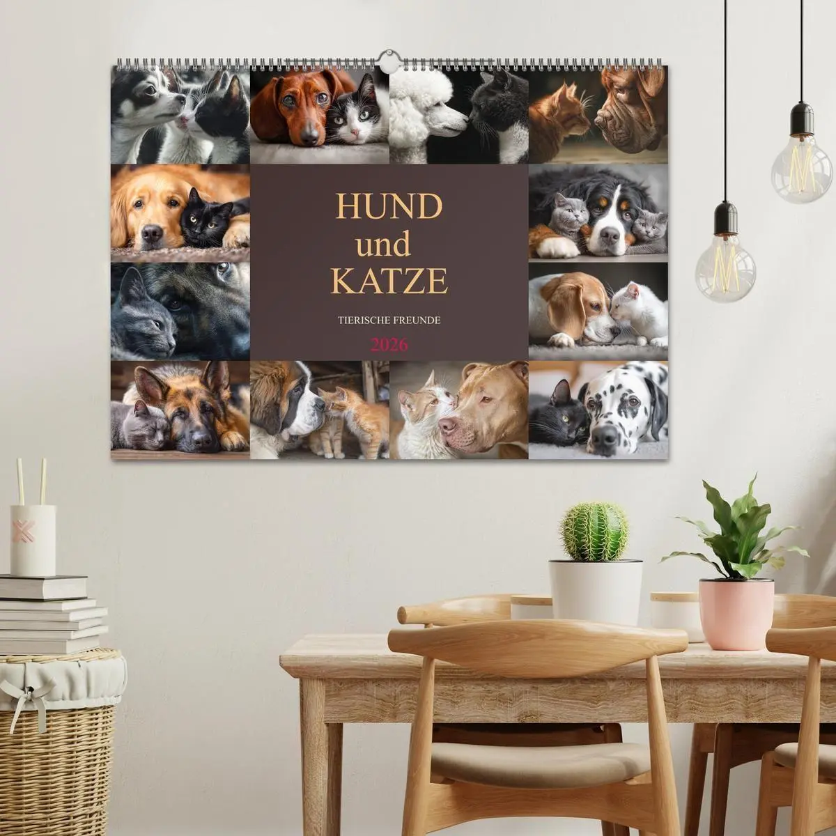 Bild: 9783516653250 | Hund und Katze - Tierische Freunde (Wandkalender 2026 DIN A2 quer),...
