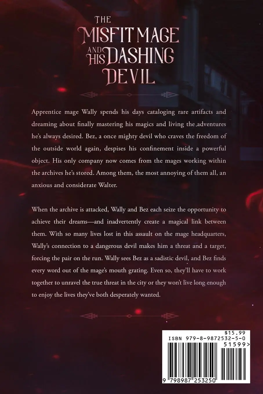 Rückseite: 9798987253250 | The Misfit Mage and His Dashing Devil | Mn Bennet | Taschenbuch | 2023