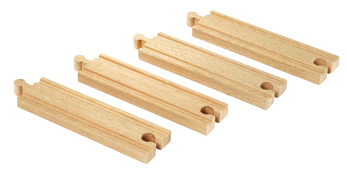 Bild: 7312350333350 | BRIO World - 2/3 Gerade Gleise (A) | BRIO® | Spiel | In Schachtel