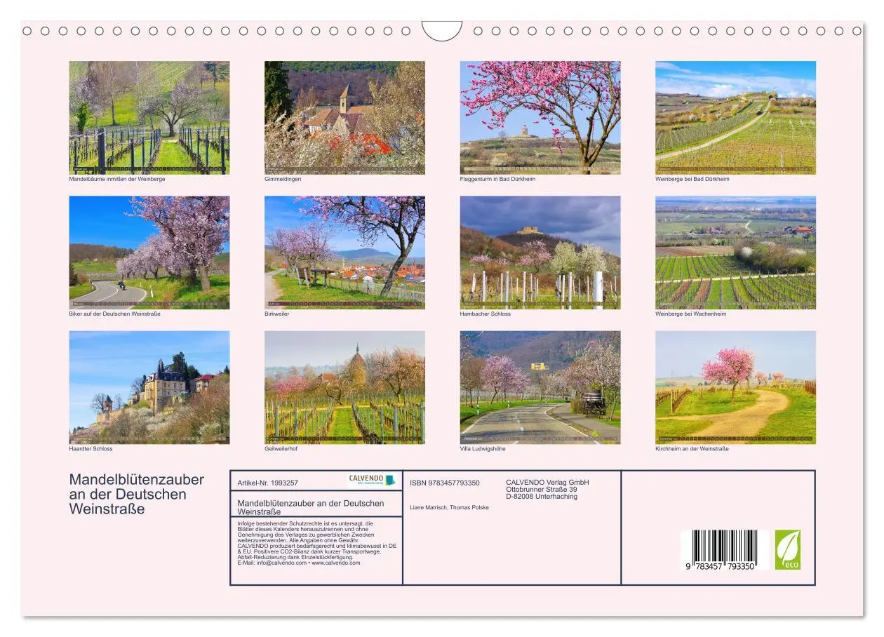 Bild: 9783457793350 | Mandelblütenzauber an der Deutschen Weinstraße (Wandkalender 2026...