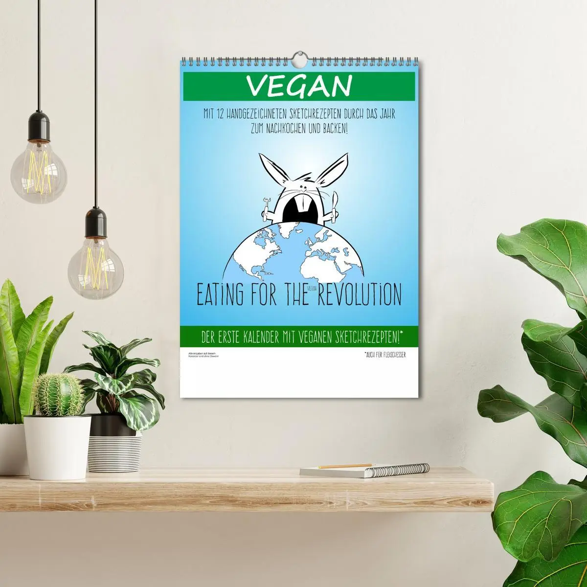Bild: 9783516333350 | Vegankalender (Wandkalender 2026 DIN A3 hoch), CALVENDO Monatskalender