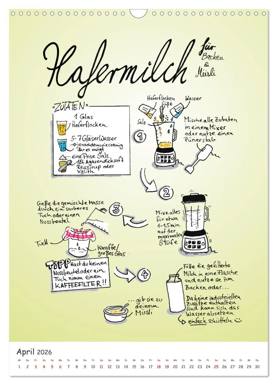Bild: 9783516333350 | Vegankalender (Wandkalender 2026 DIN A3 hoch), CALVENDO Monatskalender