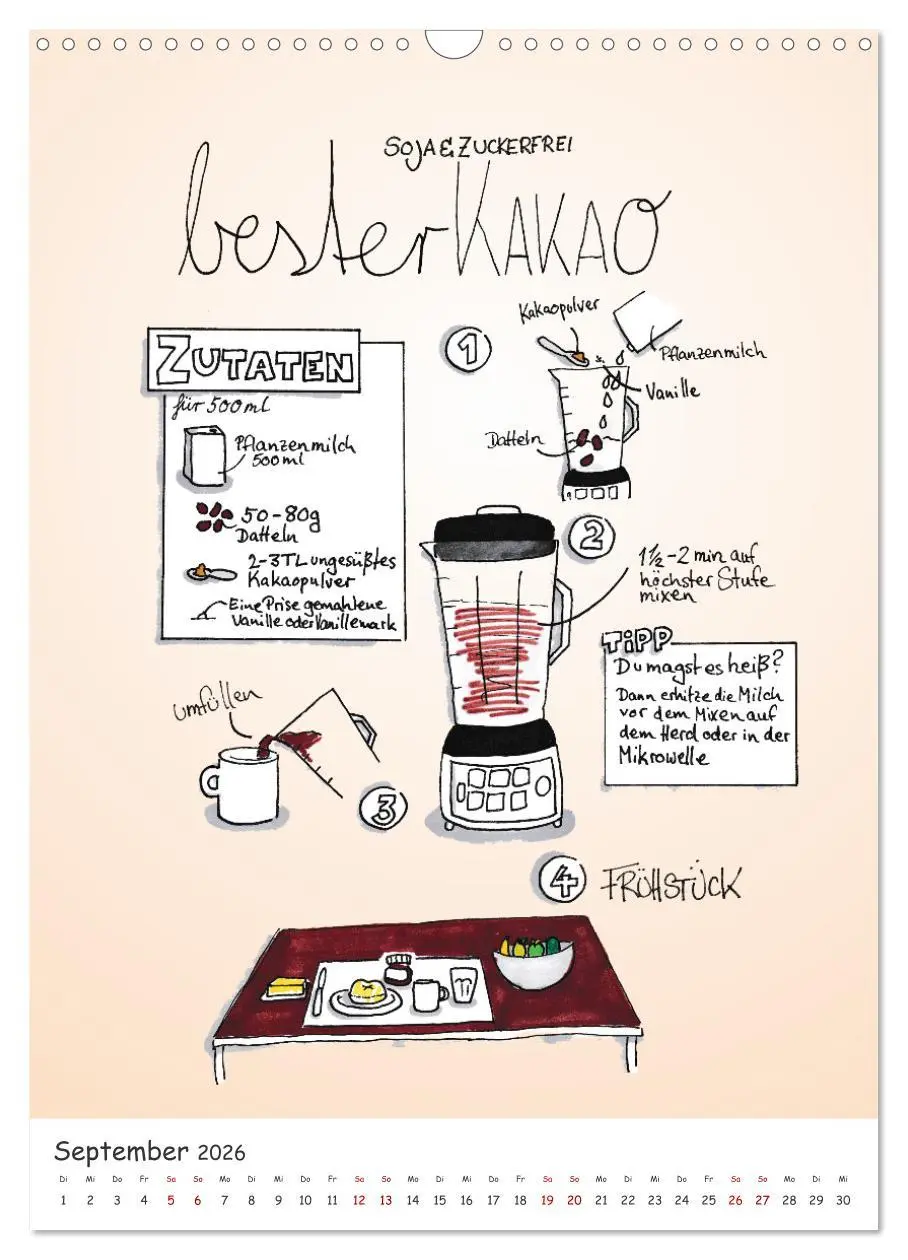 Bild: 9783516333350 | Vegankalender (Wandkalender 2026 DIN A3 hoch), CALVENDO Monatskalender