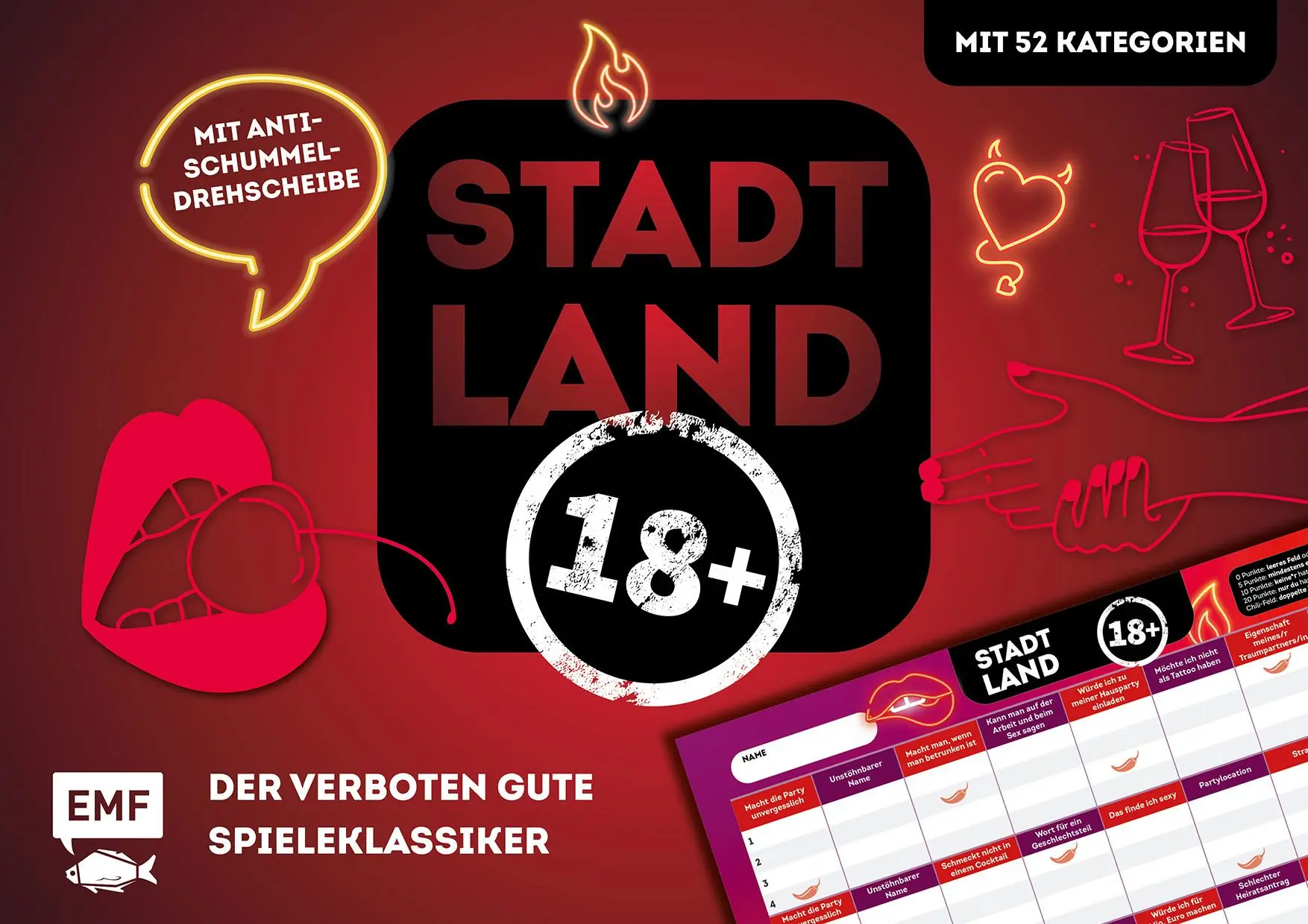 Cover: 4260478343450 | Stadt, Land, Ü18 - Der verboten gute Spieleklassiker für Partys,...