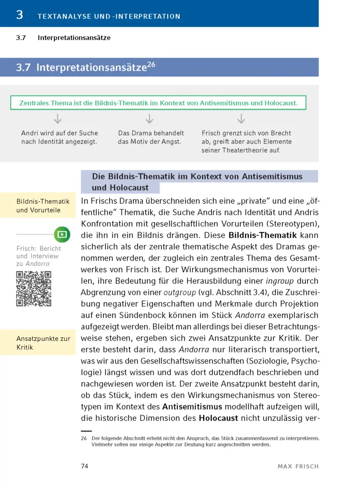 Bild: 9783129303450 | Andorra von Max Frisch | Textanalyse und Interpretation | Max Frisch