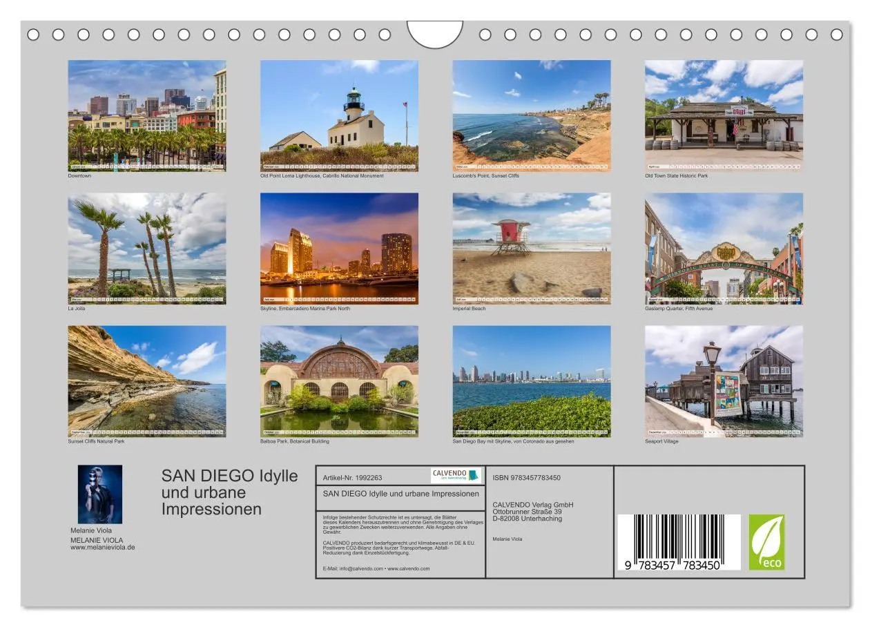 Bild: 9783457783450 | SAN DIEGO Idylle und urbane Impressionen (Wandkalender 2026 DIN A4...