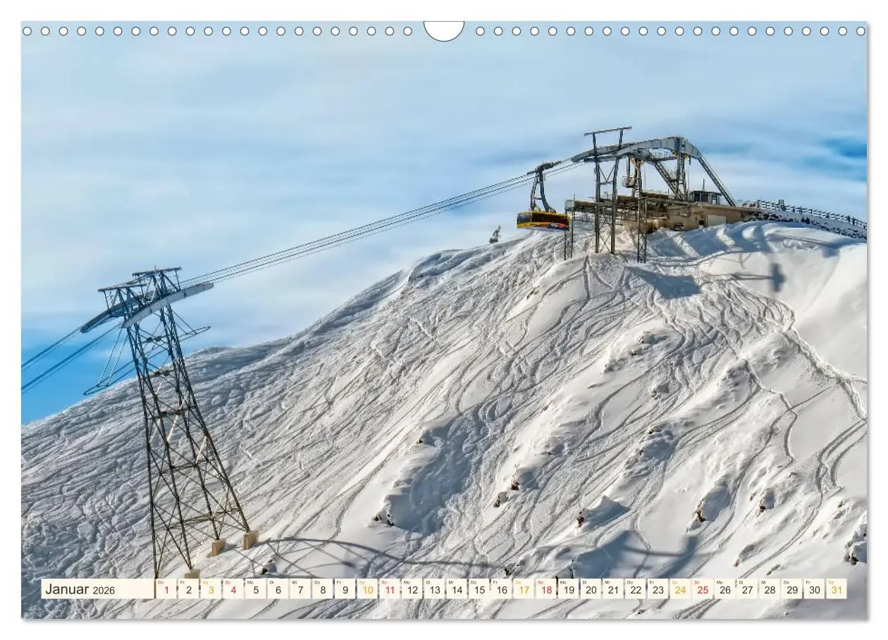 Bild: 9783457853450 | Abenteuer Seilbahn (Wandkalender 2026 DIN A3 quer), CALVENDO...