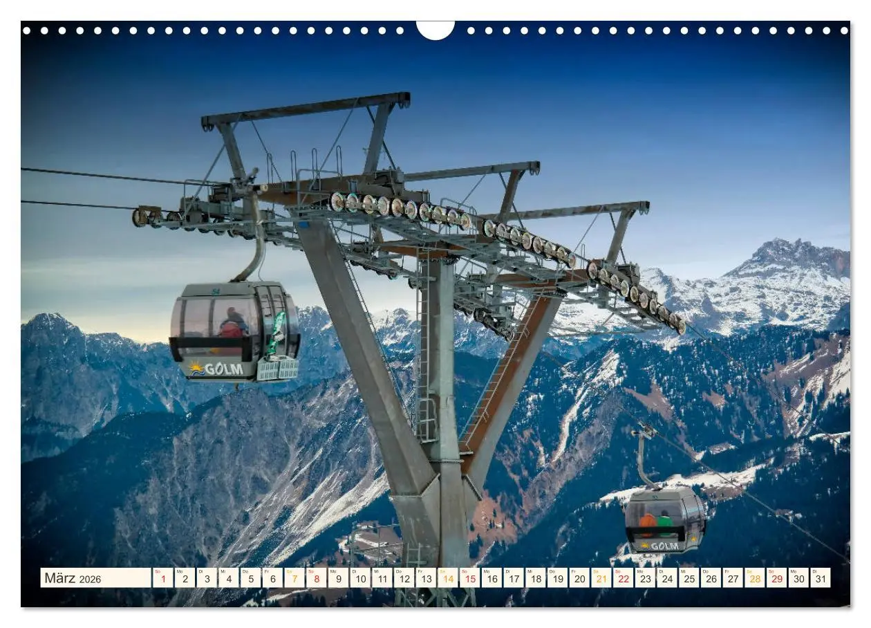 Bild: 9783457853450 | Abenteuer Seilbahn (Wandkalender 2026 DIN A3 quer), CALVENDO...