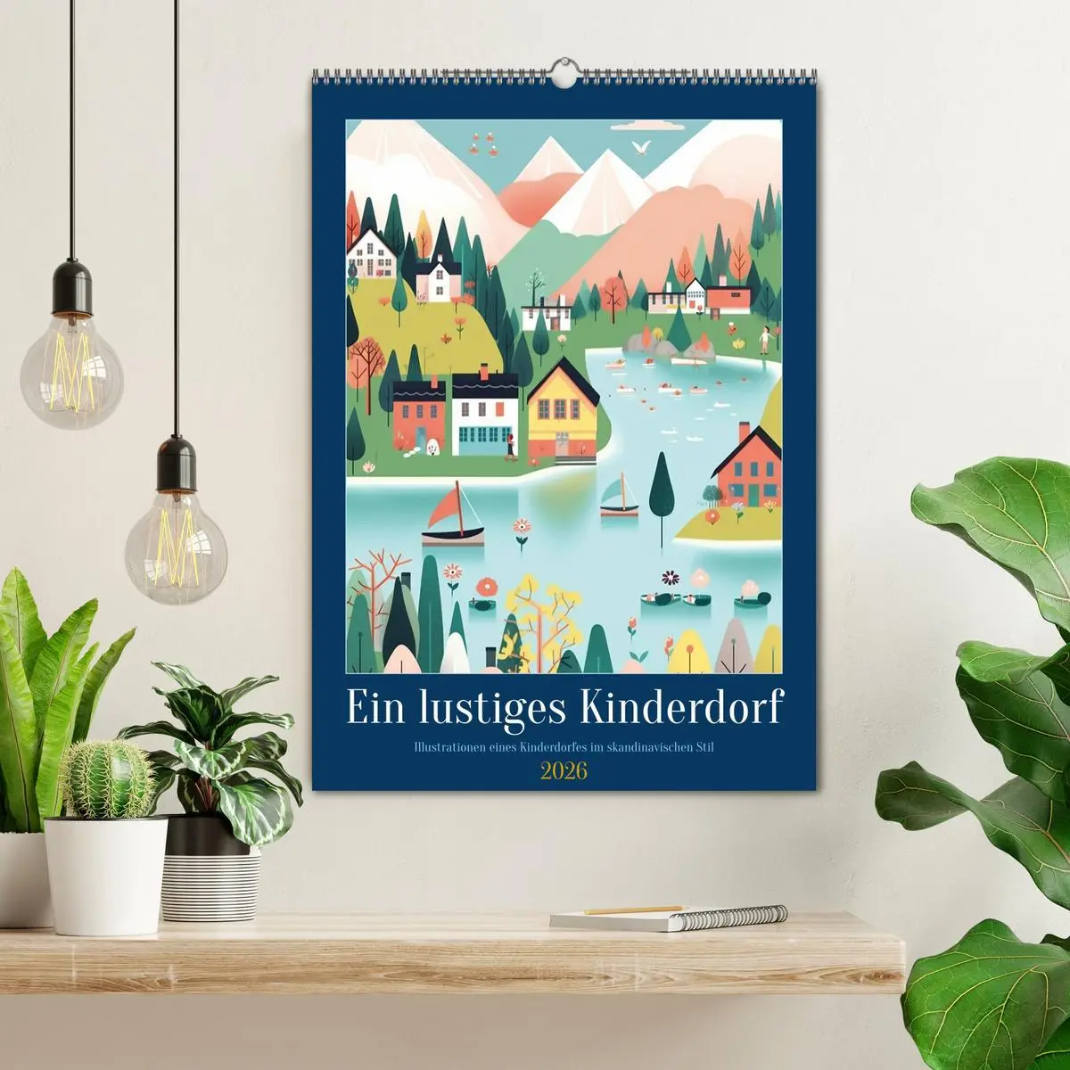 Bild: 9783516323450 | Ein lustiges Kinderdorf (Wandkalender 2026 DIN A2 hoch), CALVENDO...