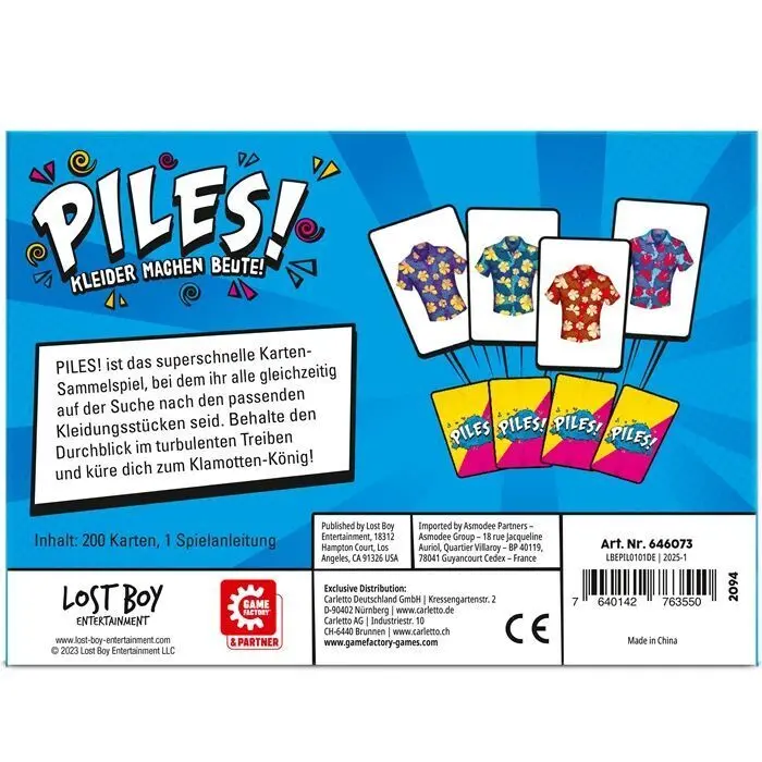 Bild: 7640142763550 | Piles | Herausgegeben von GAME FACTORY &amp; PARTNER | Spiel | 646073