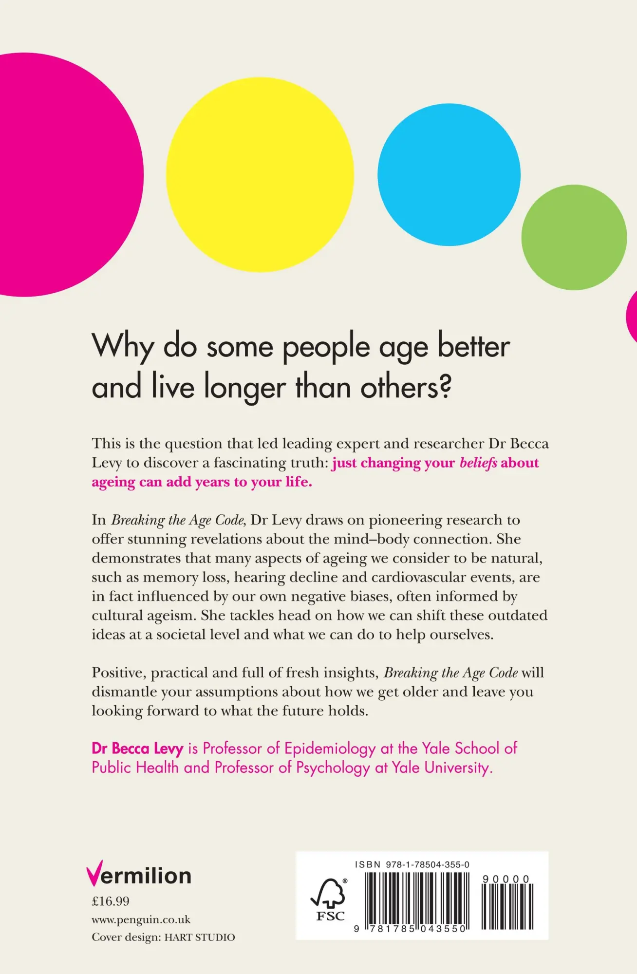 Rückseite: 9781785043550 | Breaking the Age Code | Becca Levy | Taschenbuch | Vermilion | 2022