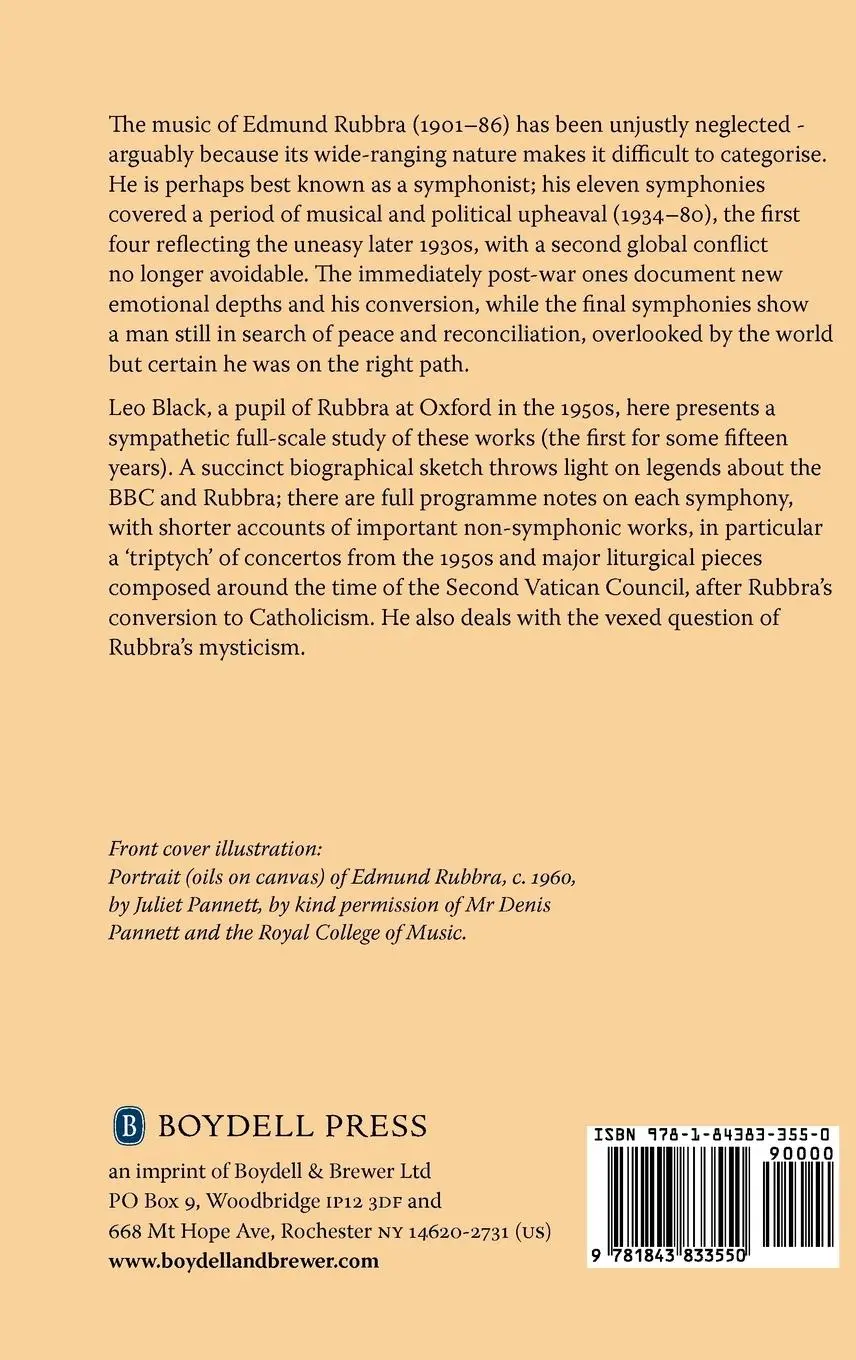 Rückseite: 9781843833550 | Edmund Rubbra: Symphonist | Leo Black | Buch | Englisch | 2008