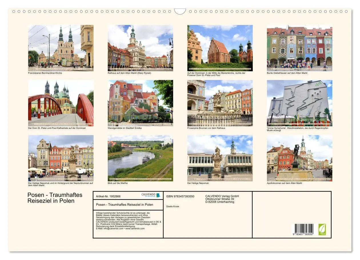 Bild: 9783457393550 | Posen - Traumhaftes Reiseziel in Polen (Wandkalender 2026 DIN A2...