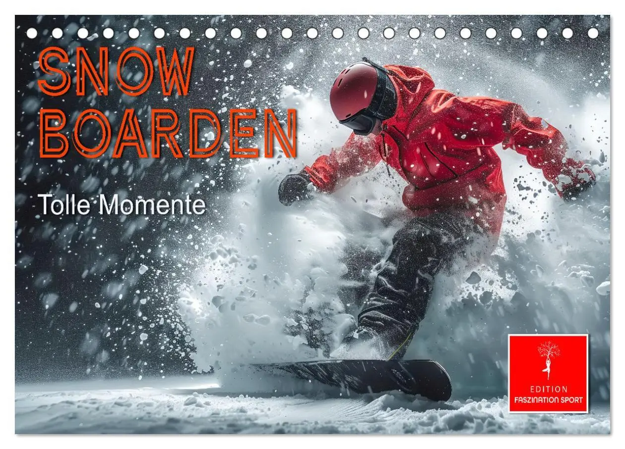 Cover: 9783457463550 | Snowboarden - tolle Momente (Tischkalender 2026 DIN A5 quer),...