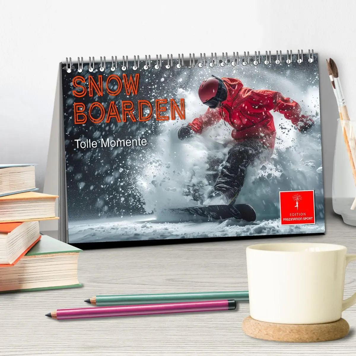 Bild: 9783457463550 | Snowboarden - tolle Momente (Tischkalender 2026 DIN A5 quer),...