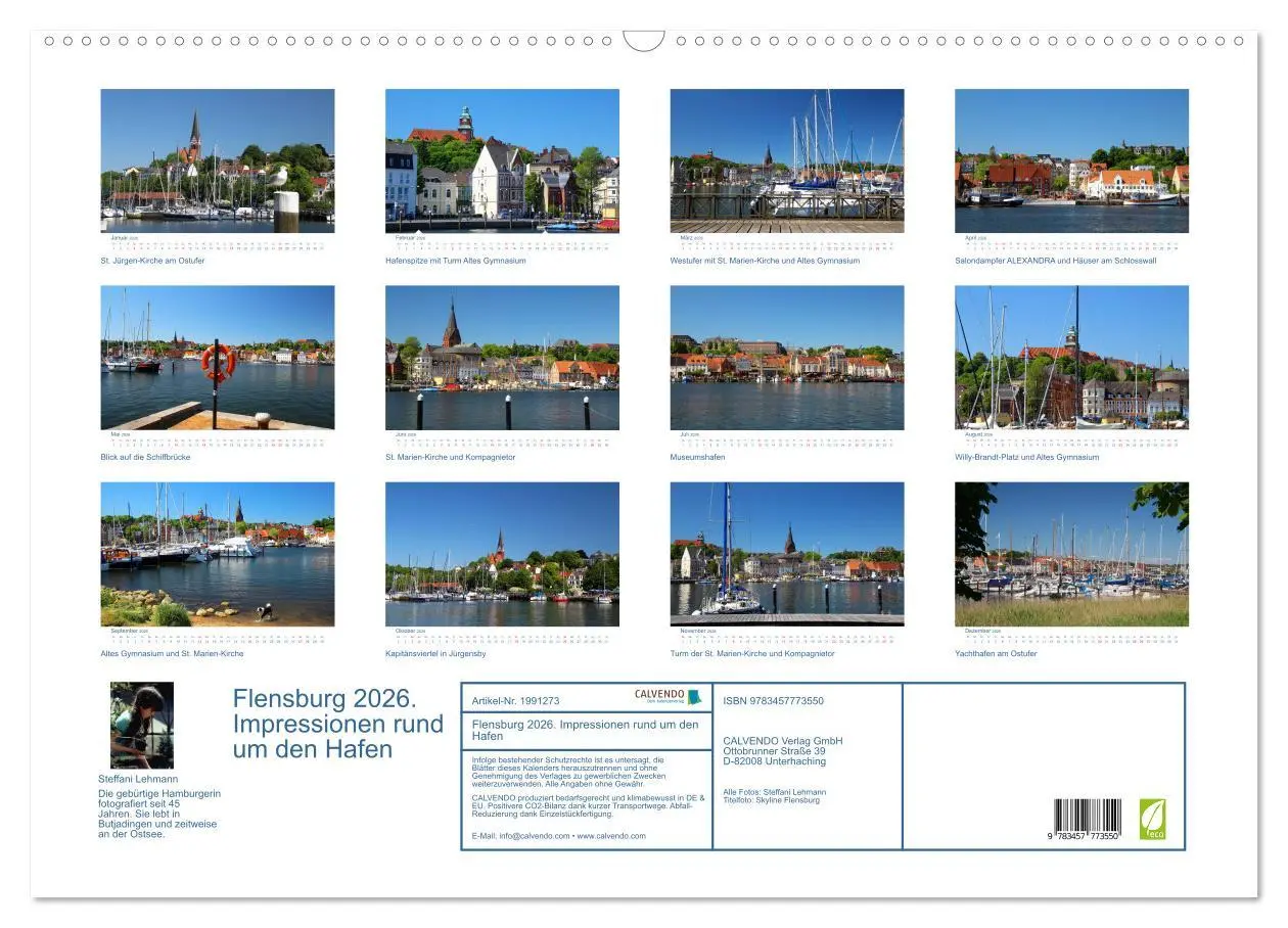 Bild: 9783457773550 | Flensburg 2026. Impressionen rund um den Hafen (Wandkalender 2026...
