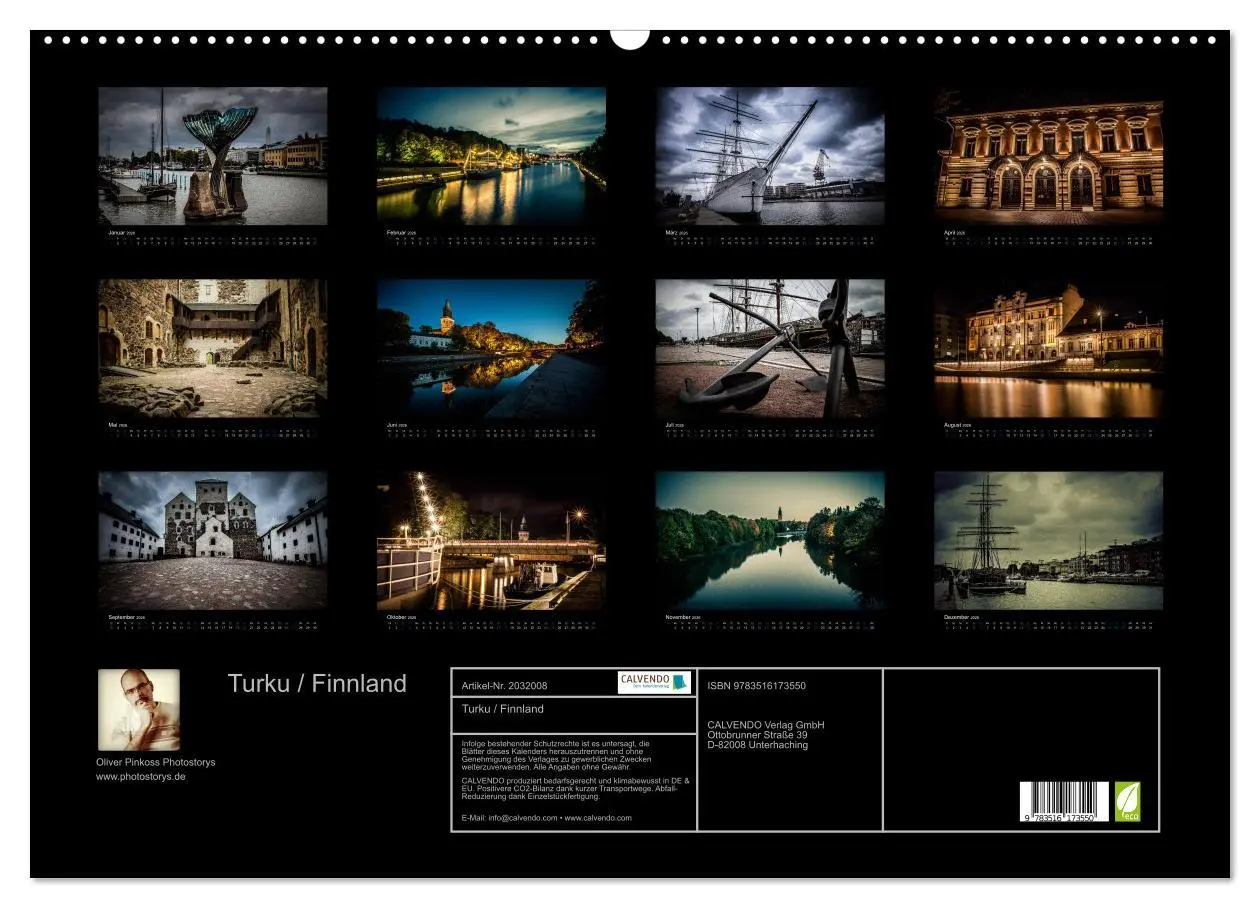 Bild: 9783516173550 | Turku / Finnland (Wandkalender 2026 DIN A2 quer), CALVENDO...