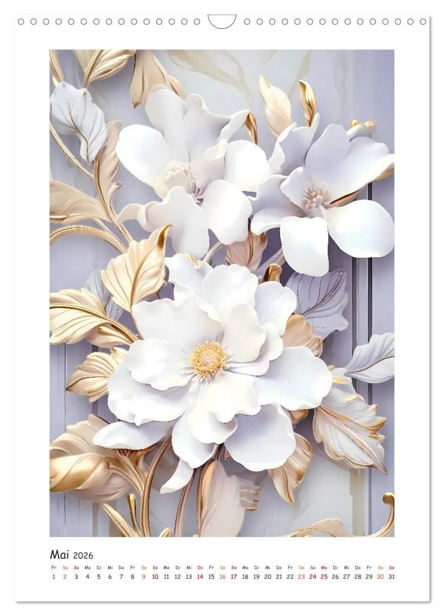 Bild: 9783516313550 | Blumen-Sinfonie (Wandkalender 2026 DIN A3 hoch), CALVENDO...