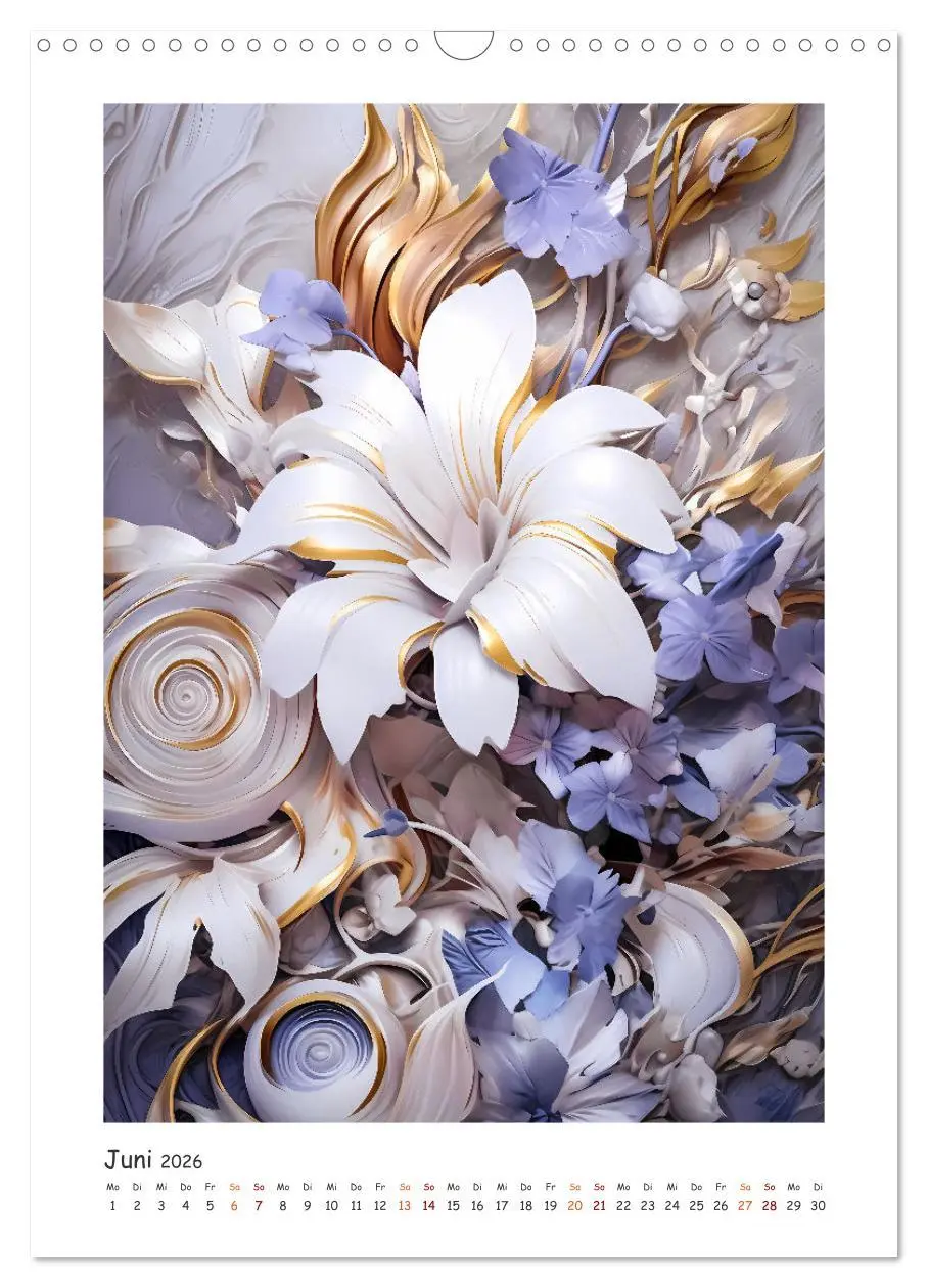 Bild: 9783516313550 | Blumen-Sinfonie (Wandkalender 2026 DIN A3 hoch), CALVENDO...