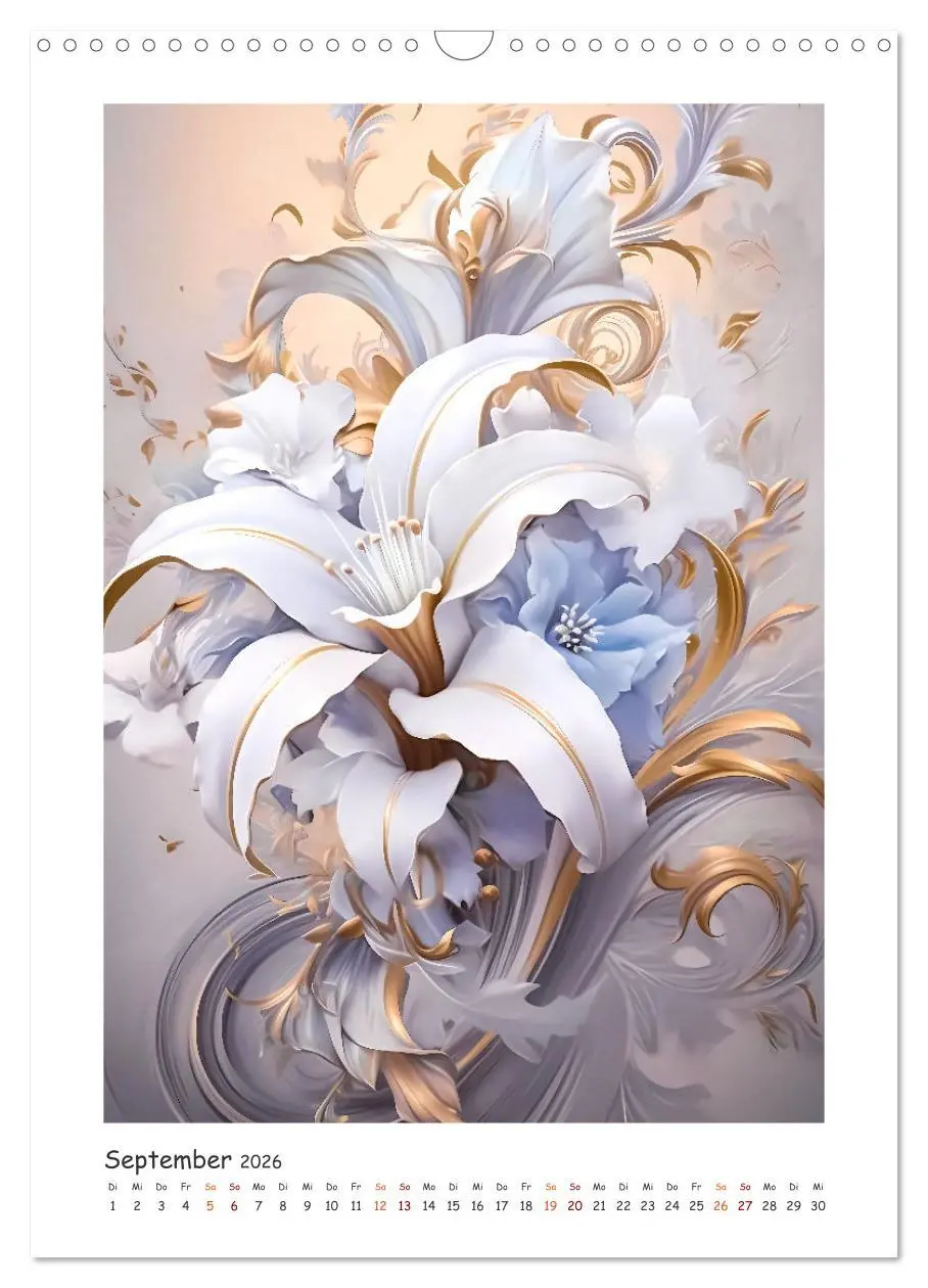 Bild: 9783516313550 | Blumen-Sinfonie (Wandkalender 2026 DIN A3 hoch), CALVENDO...