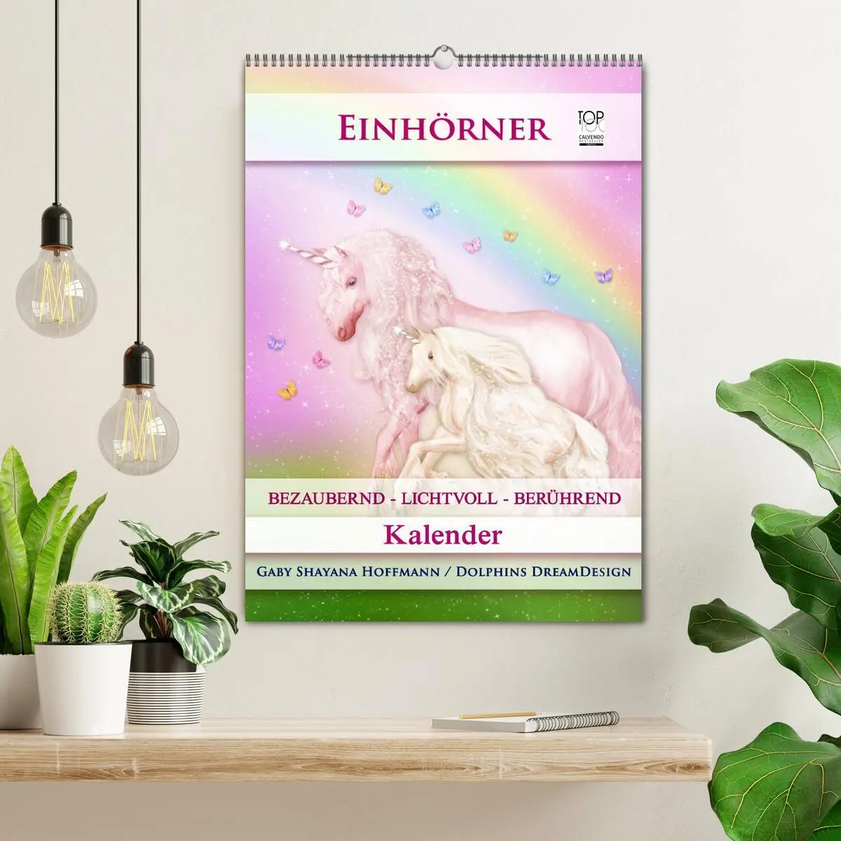 Bild: 9783516483550 | Einhörner - Kalender (Wandkalender 2026 DIN A2 hoch), CALVENDO...