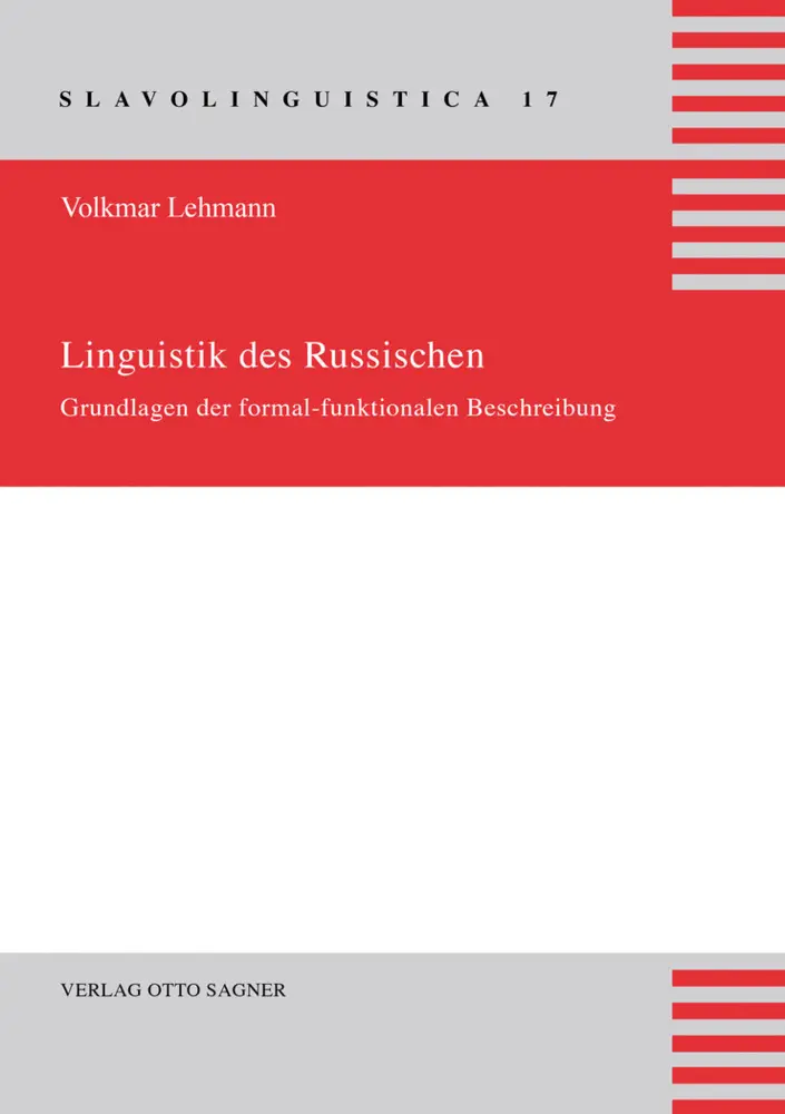 Cover: 9783866883550 | Linguistik des Russischen. Grundlagen der formal-funktionalen...