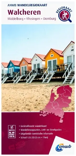 Cover: 9789018053550 | Wandel Walcheren | Middelburg - Vlissingen-Domburg | (Land-)Karte