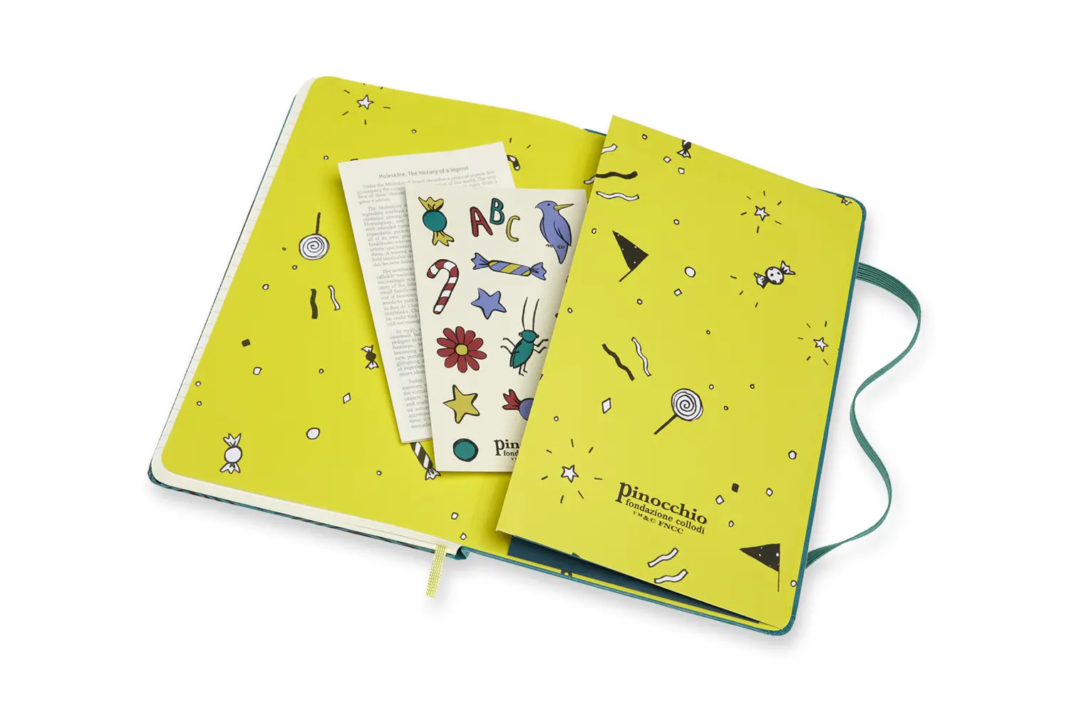 Bild: 8056420853650 | Moleskine Notizbuch - Pinocchio, Large/A5, Liniert, Walfisch | Collodi